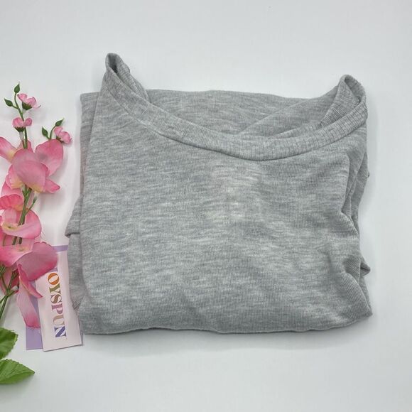 Women’s Hacci Knit Ultra Soft Comfy Sleep Lounge Pajama Long Sleeve Shirt Sz XL - Picture 4 of 4